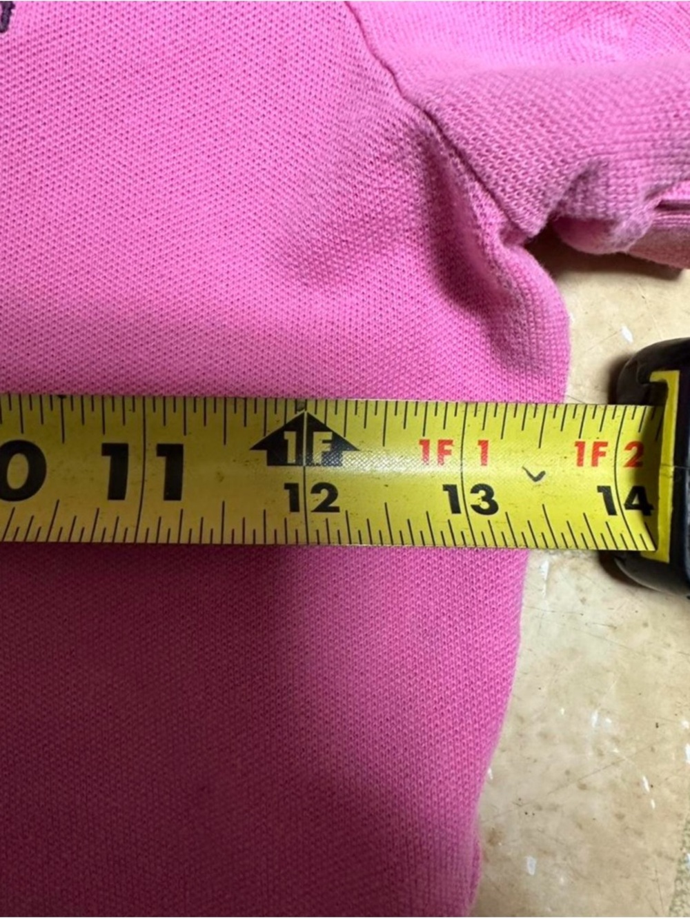 y2k abercrombie & fitch pink fitted polo top preppy baby tee moose logo xs Vtg - Picture 7 of 8